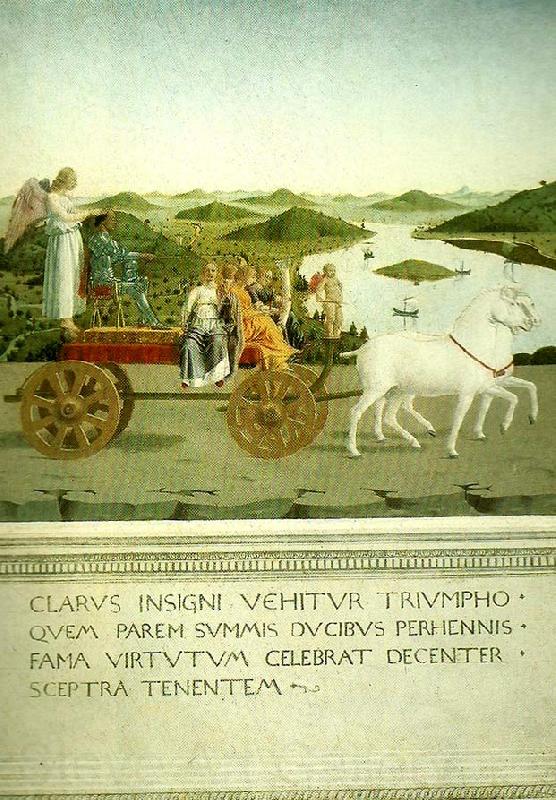 Piero della Francesca the triumph of federico da montefeltro Norge oil painting art
